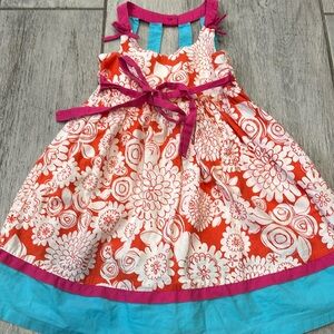 Bonnie Bonnie Jean Bright Floral Dress Size 4